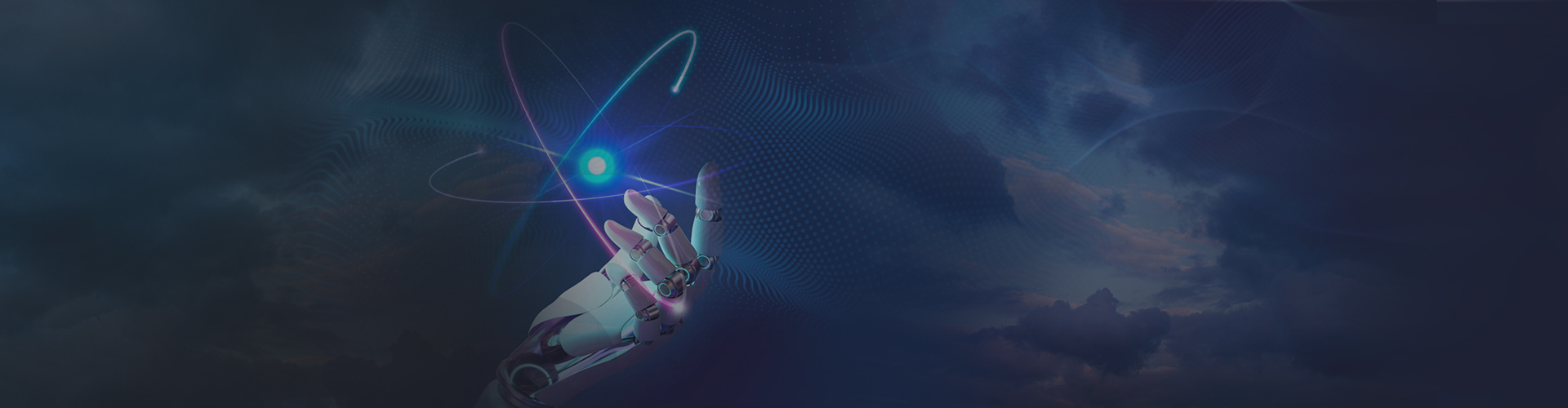 Robot hand with glowing digital design showing custom software development technology.